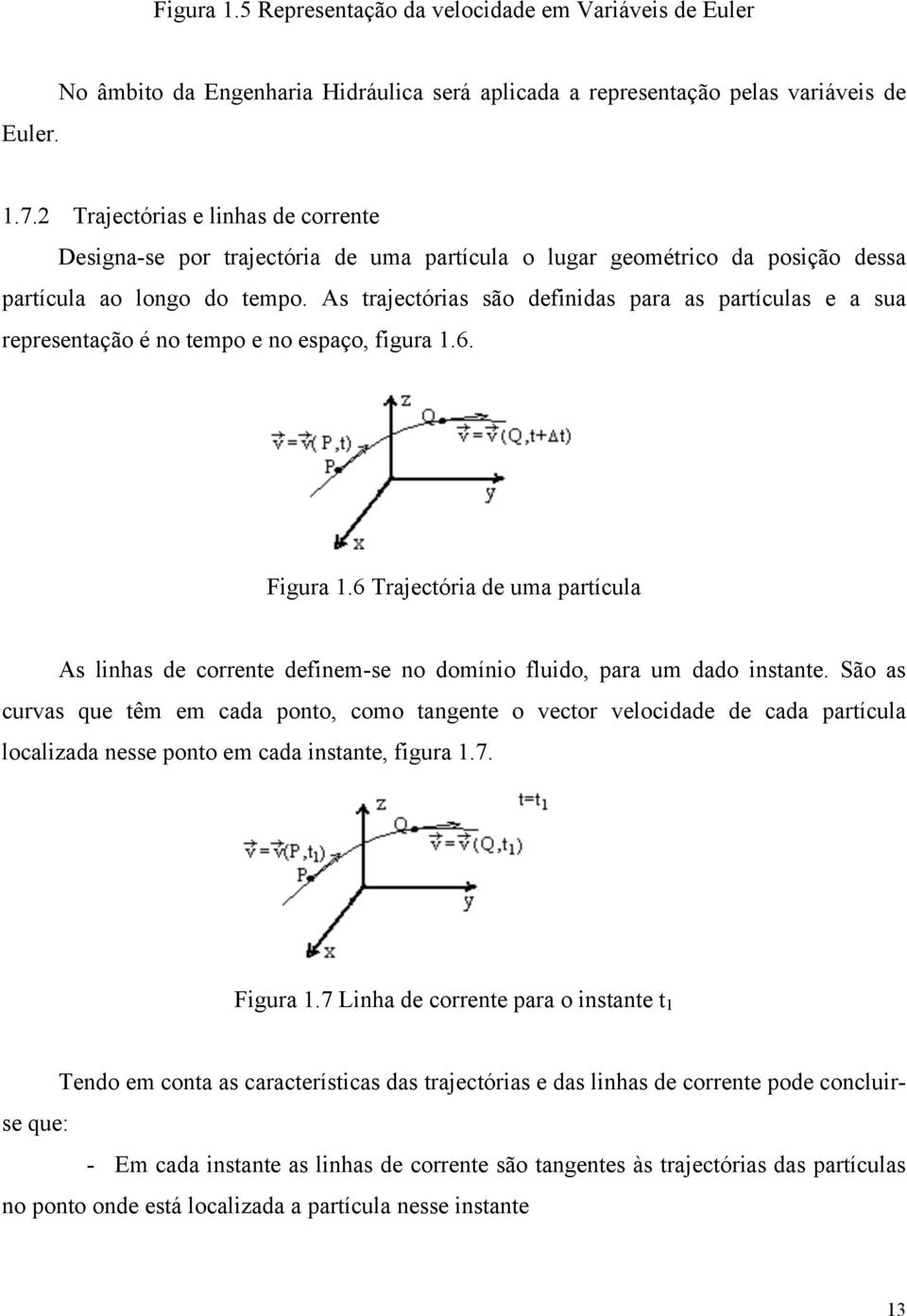 s trajectórias são definidas ara as artículas e a sua reresentação é no temo e no esaço, figura.6. Figura.