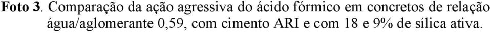 ácido fórmico em concretos de