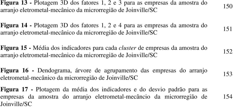 arranjo eletrometal-mecânico da microrregião de Joinville/SC Figura 16 - Dendograma, árvore de agrupamento das empresas do arranjo eletrometal-mecânico da microrregião de