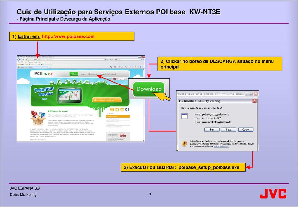 com 2) Clickar no botão de DESCARGA situado no