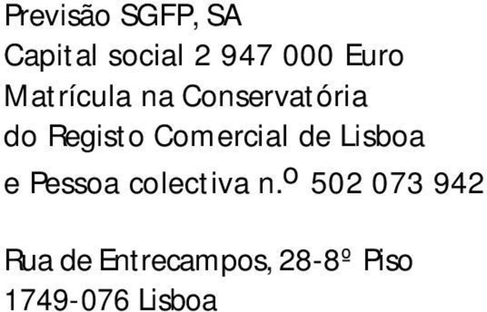 Comercial de Lisboa e Pessoa colectiva n.