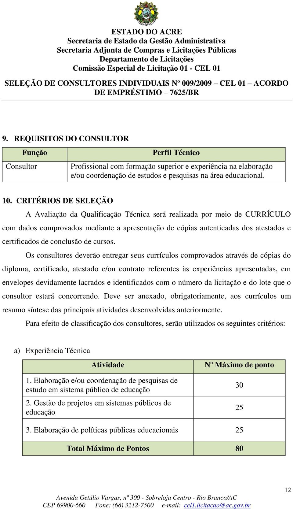 conclusão de cursos.