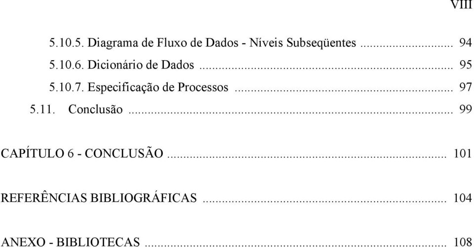 Especificação de Processos... 97 5.11. Conclusão.