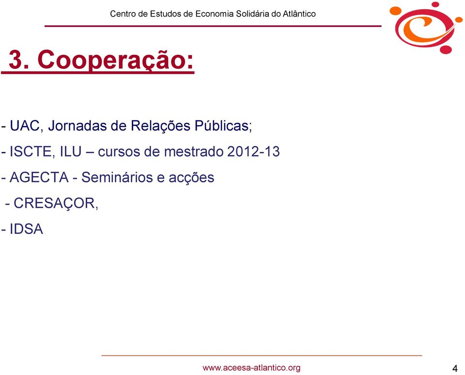 cursos de mestrado 2012-13 - AGECTA