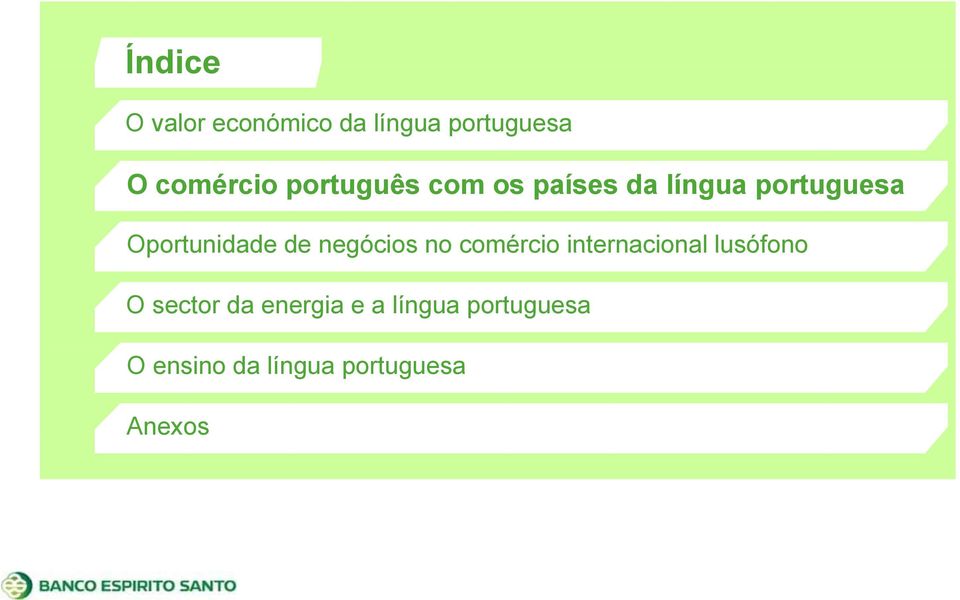 de negócios no comércio internacional lusófono O sector da