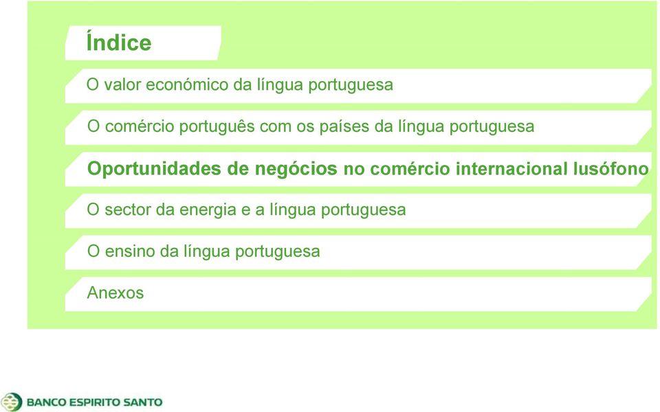 de negócios no comércio internacional lusófono O sector da