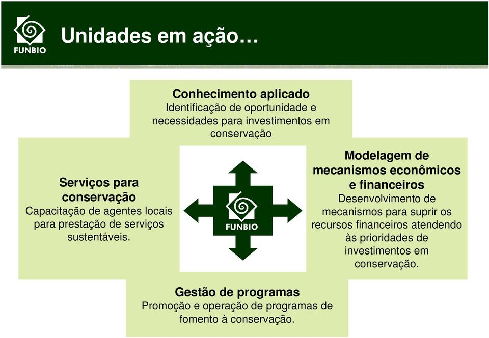 Modelagem de mecanismos econômicos e financeiros Desenvolvimento de mecanismos para suprir os recursos financeiros