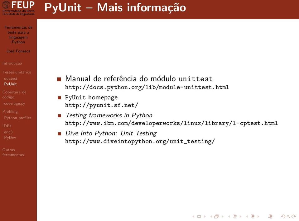 net/ Testing frameworks in http://www.ibm.