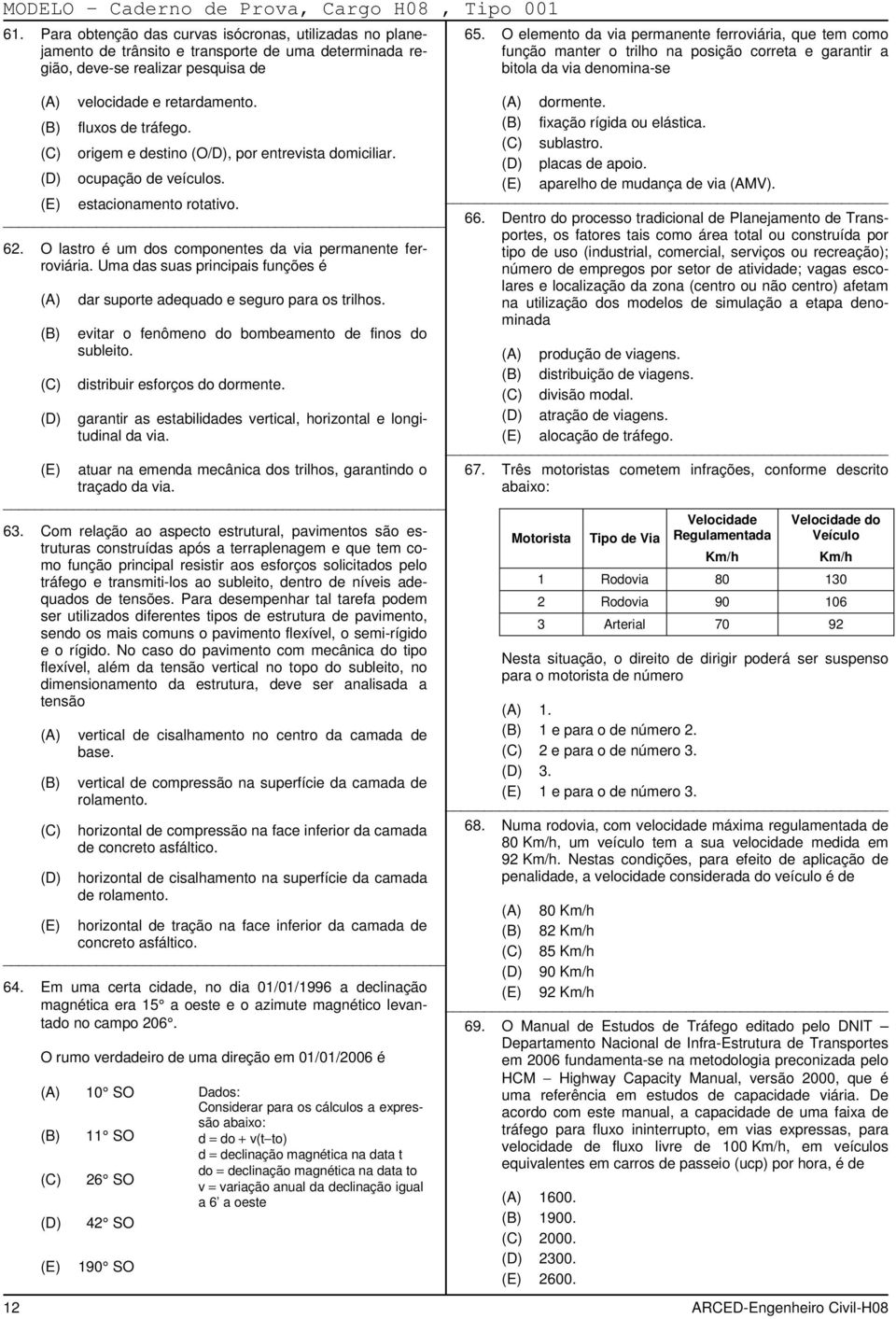 longitudinal da via. atuar na emenda mecânica dos trilhos, garantindo o traçado da via. 63.