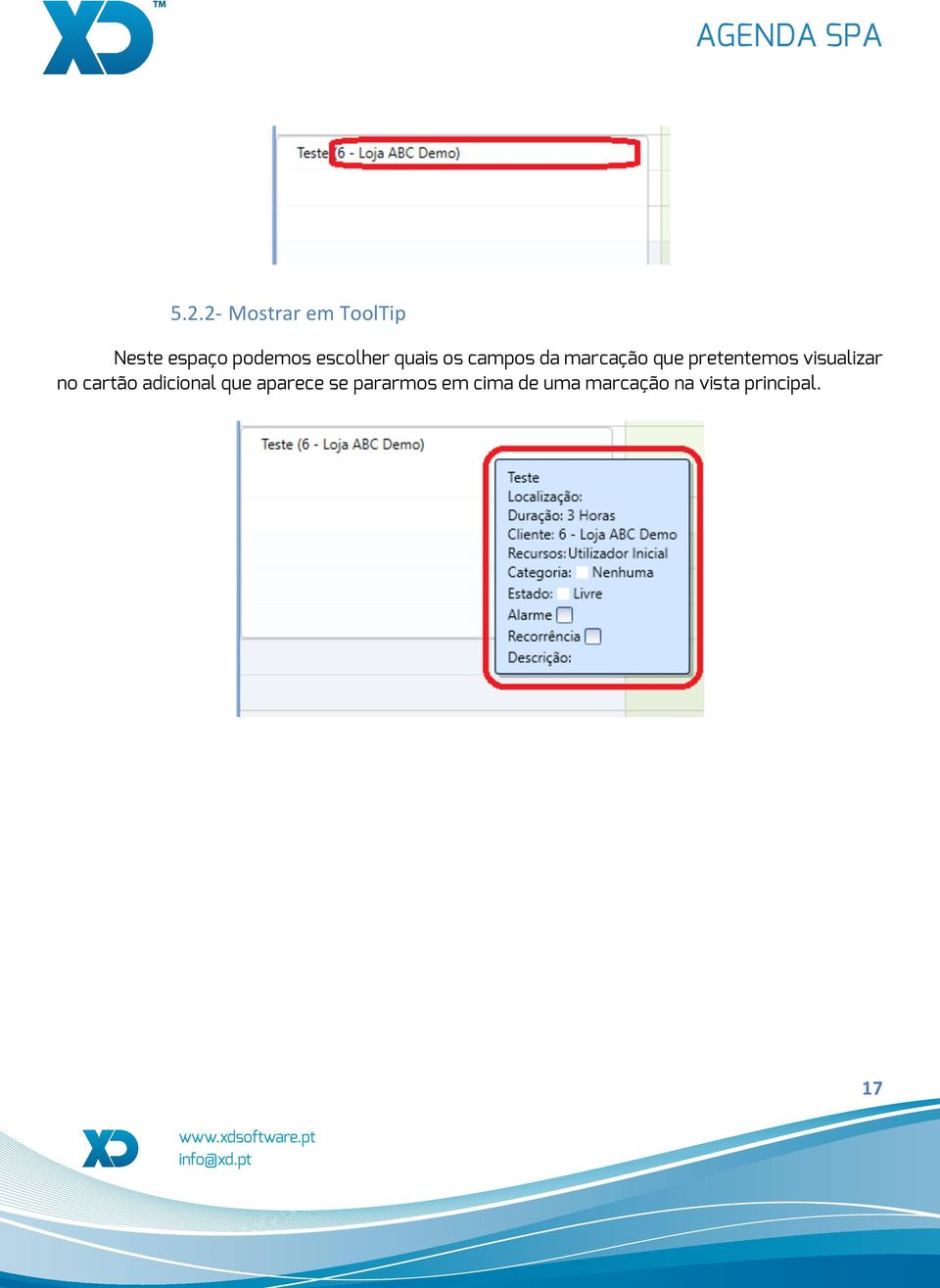 pretentemos visualizar no cartão adicional que