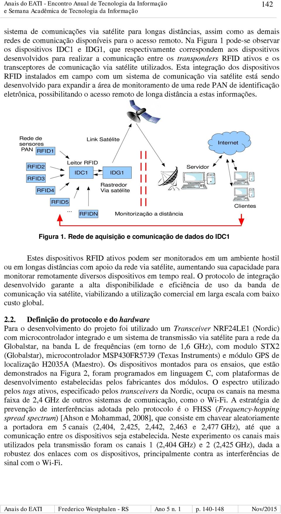 transceptores de comunicação via satélite utilizados.