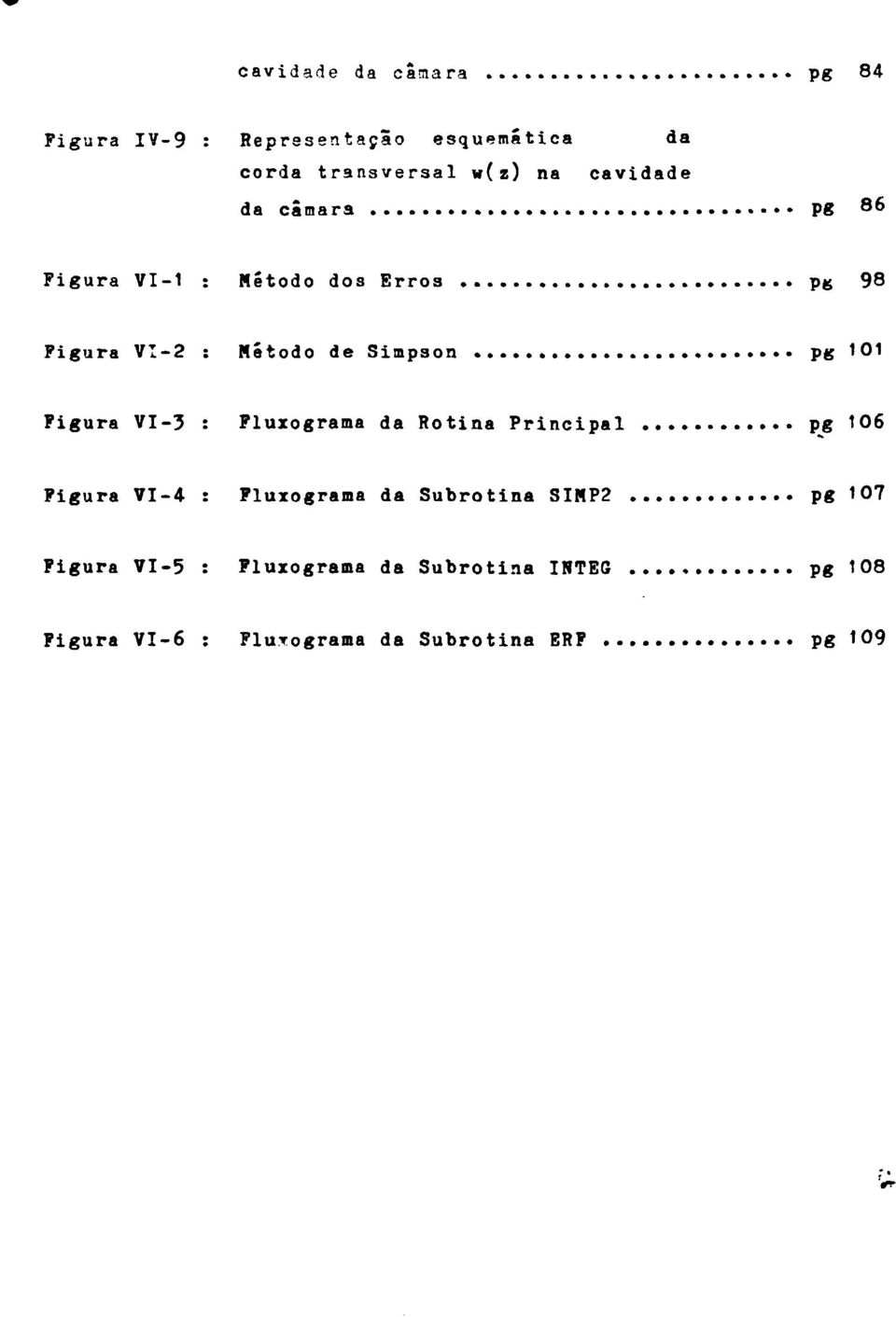 101 Figura VI-3 : Fluxograma da Rotina Principal pg 106 Figura VI-4 : Fluxograma da Subrotina SIMP2