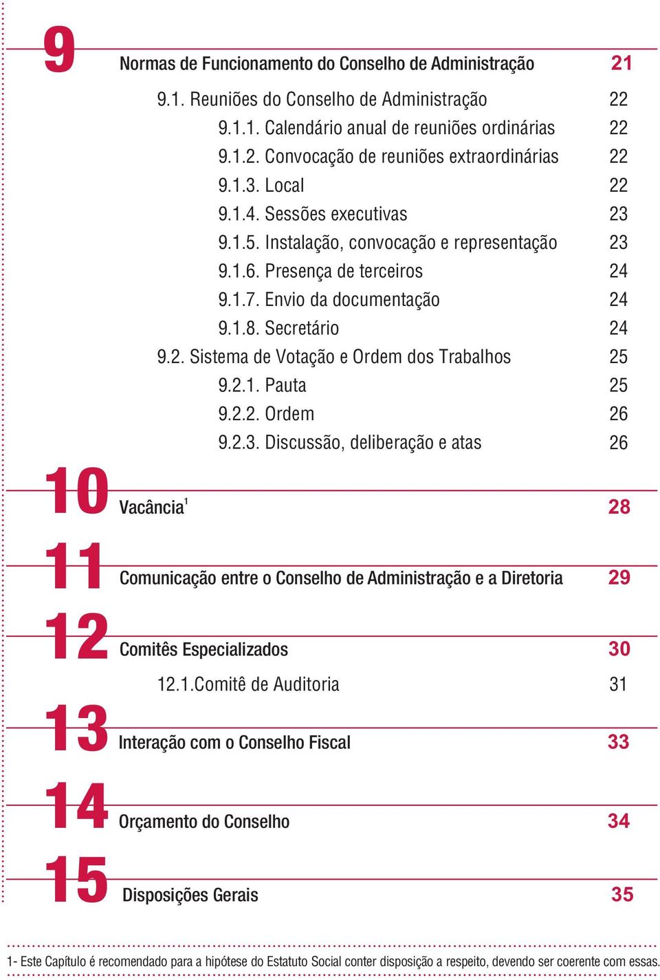 Sistema de Votação e Ordem dos Trabalhos 9.2.1.