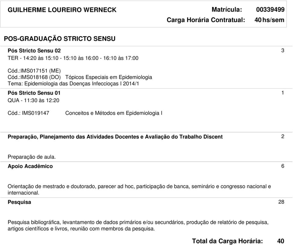 :IMS018168 (DO) Tópicos Especiais em Epidemiologia Tema: Epidemiologia das Doenças Infeccioças I 2014/1 Pós Stricto