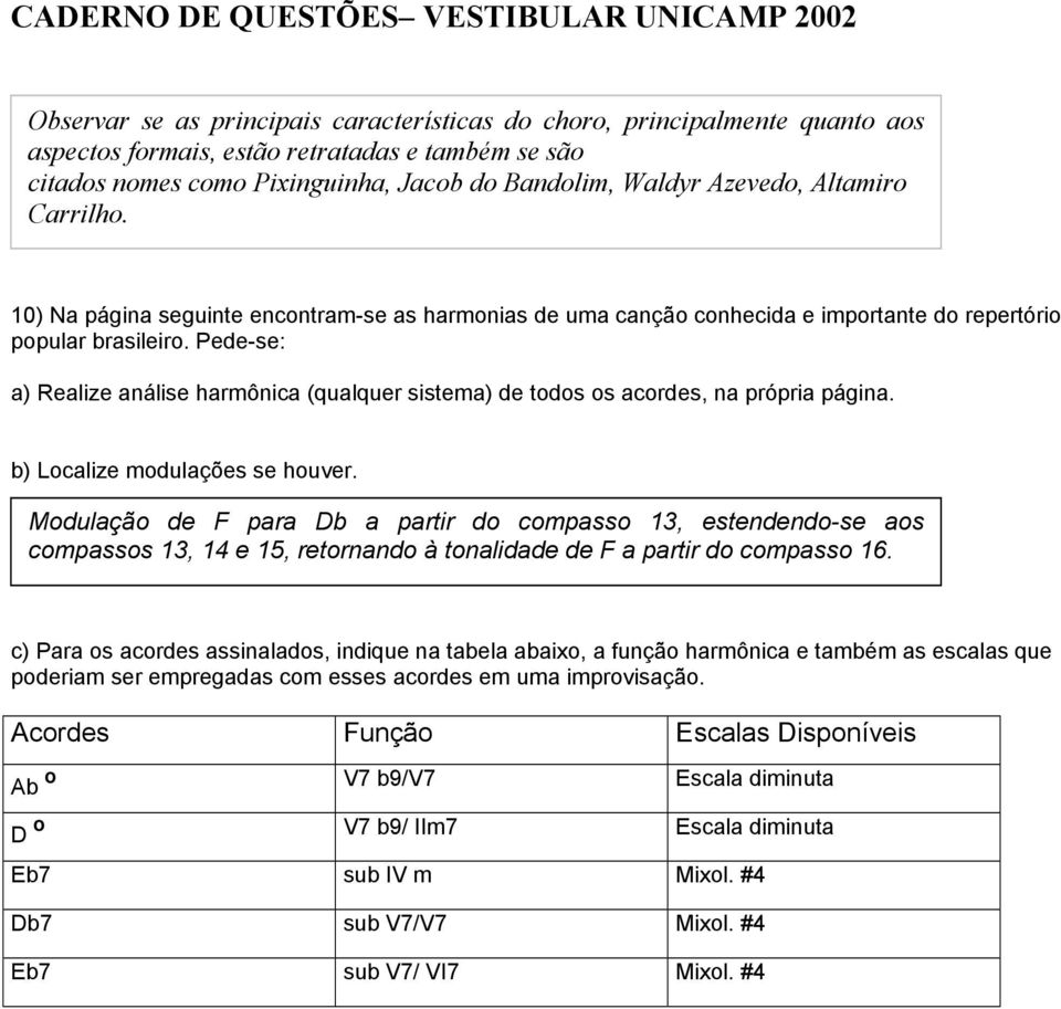 Pede-se: a) Realize análise harmônica (qualquer sistema) de todos os acordes, na própria página. b) Localize modulações se houver.