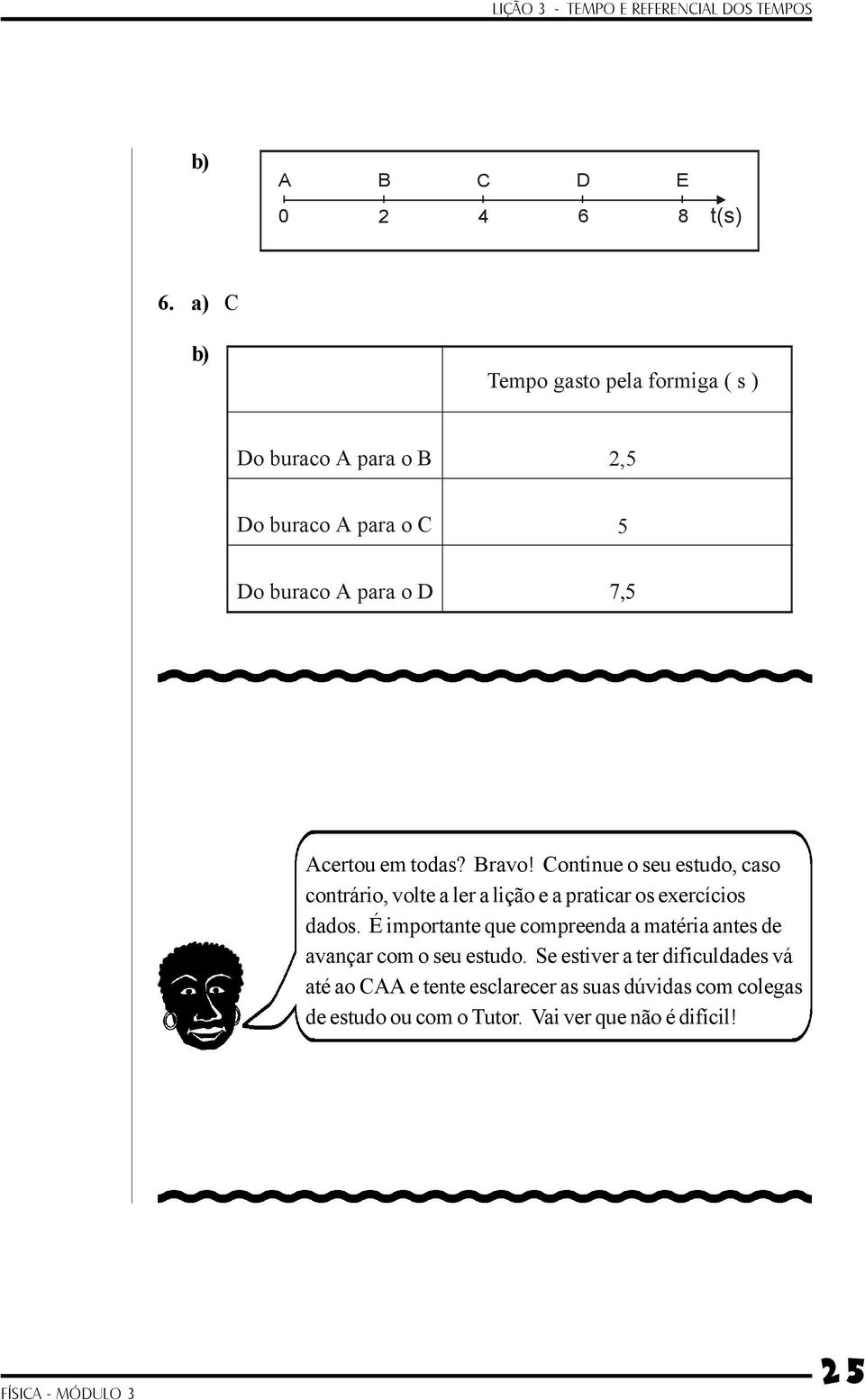 todas? Bravo! Continue o seu estudo, caso contrário, volte a ler a lição e a praticar os exercícios dados.