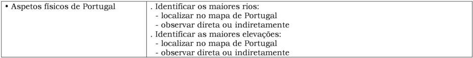 Portugal - observar direta ou indiretamente.