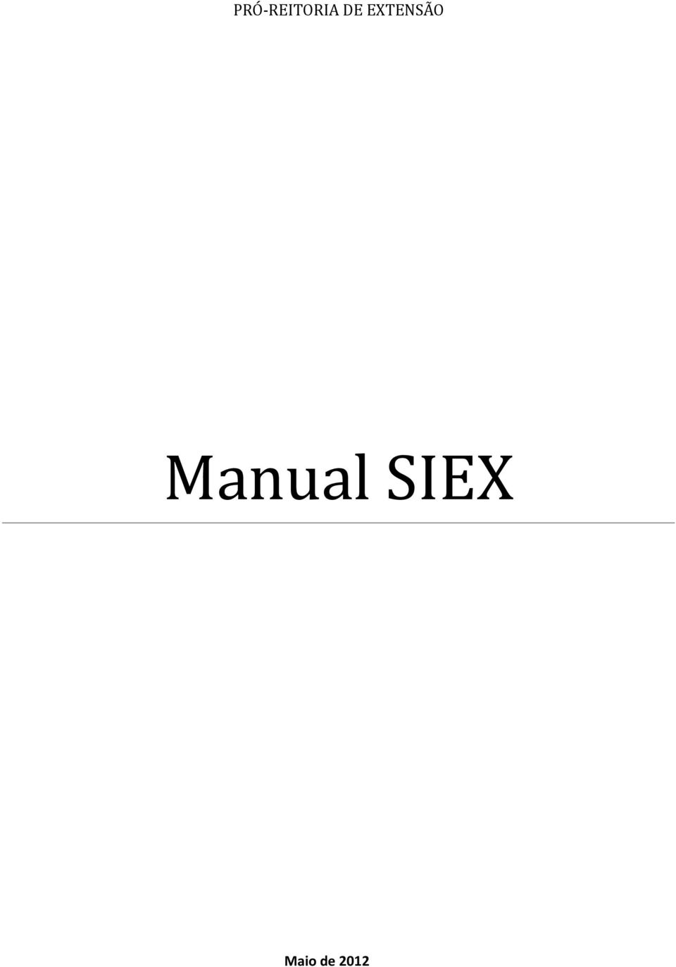 Manual SIEX