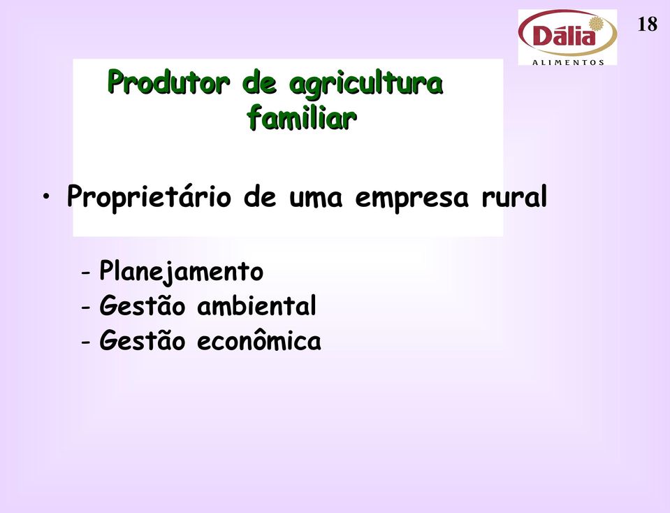 empresa rural - Planejamento -