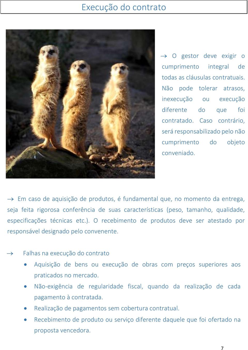 Em caso de aquisição de produtos, é fundamental que, no momento da entrega, seja feita rigorosa conferência de suas características (peso, tamanho, qualidade, especificações técnicas etc.).