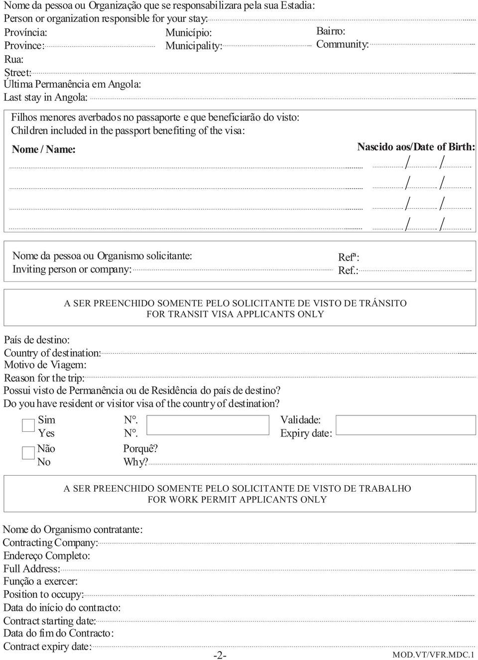 Birth: me Name: me da pessoa ou Organismo solicitante: Inviting person or company: Refª: Ref.