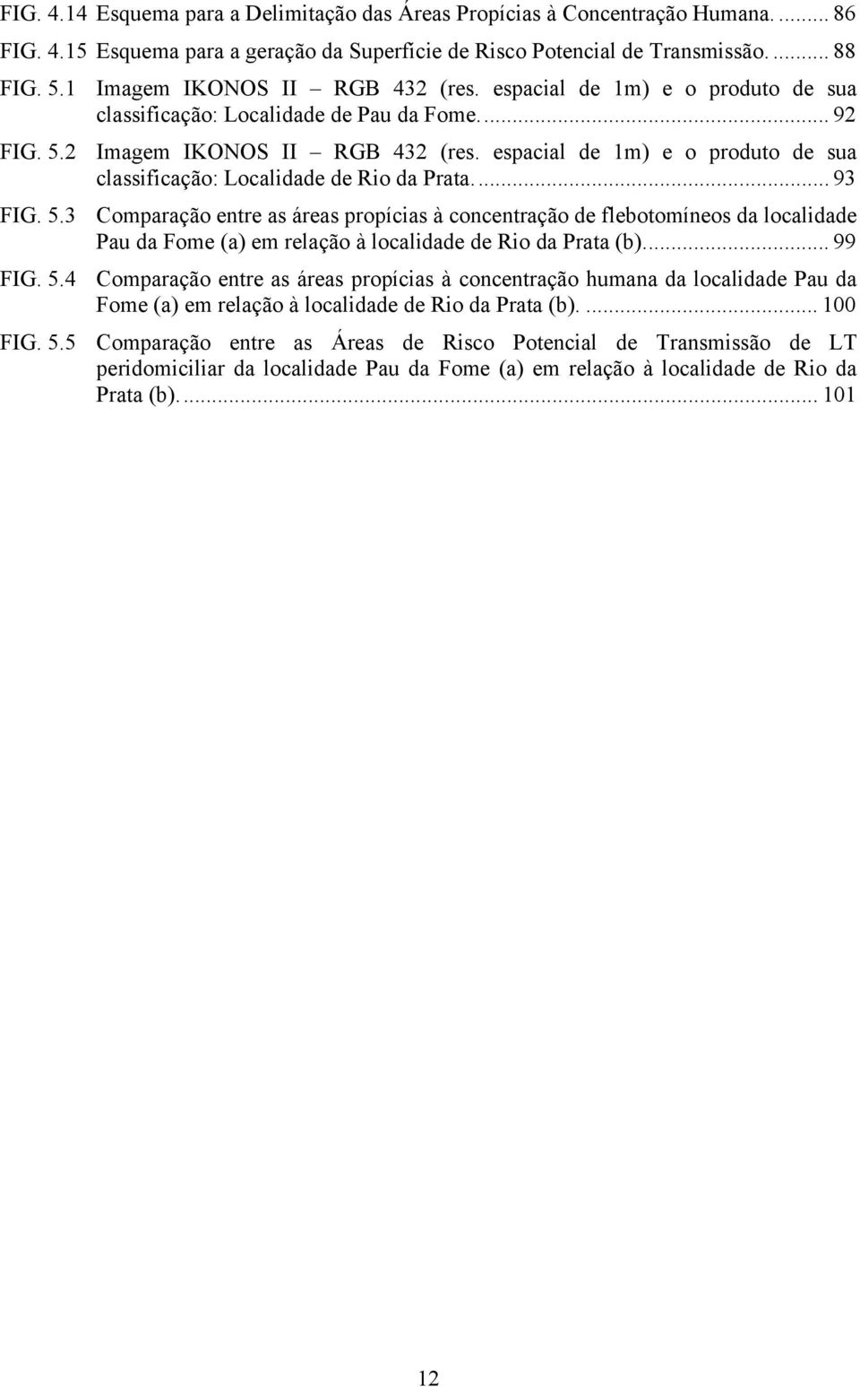 espacial de 1m) e o produto de sua classificação: Localidade de Rio da Prata... 93 FIG. 5.