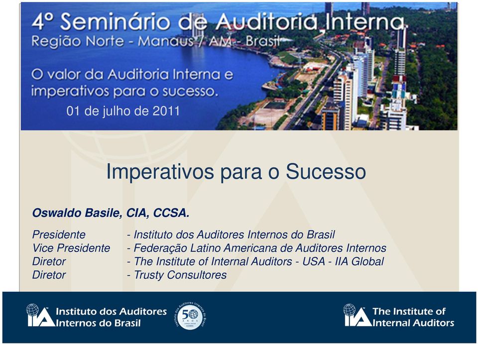 Internos do Brasil - Federação Latino Americana de Auditores Internos -