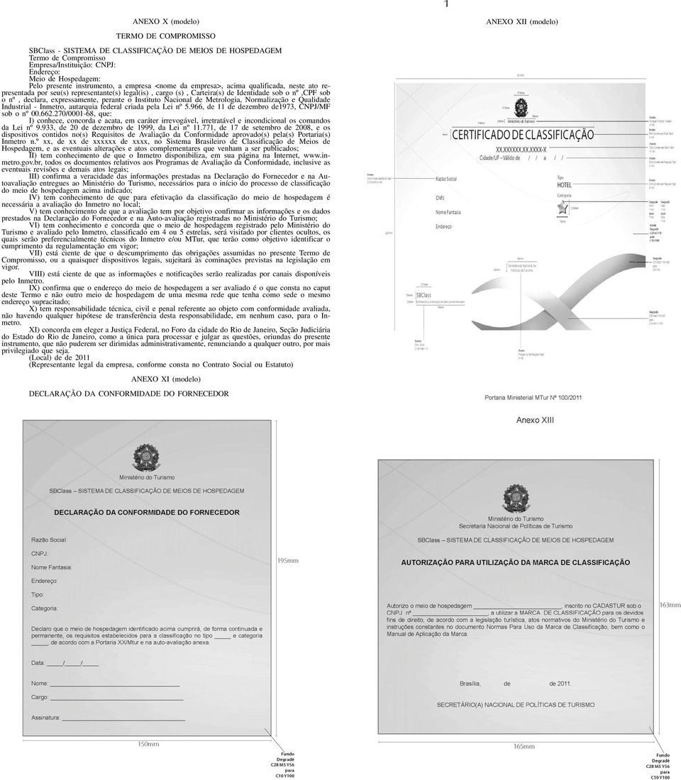 o Instituto Nacional de etrologia, Normalização e Qualidade Industrial - Inmetro, autarquia federal criada pela Lei nº 5.966, de 11 de dezembro de1973, CNPJ/F sob o nº 00.662.