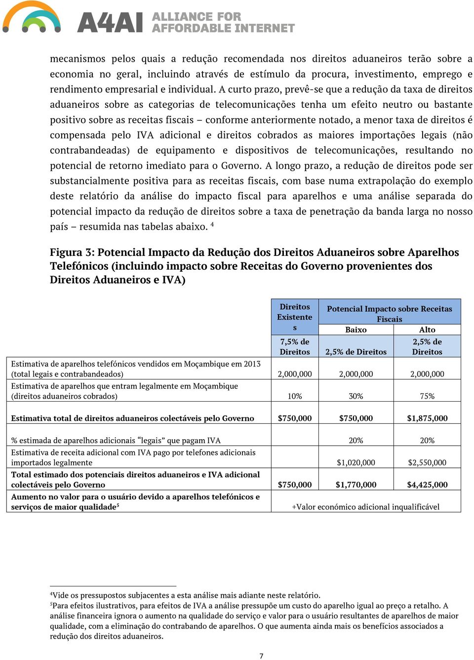 A curto prazo, prevê-se que a redução da taxa de direitos aduaneiros sobre as categorias de telecomunicações tenha um efeito neutro ou bastante positivo sobre as receitas fiscais conforme