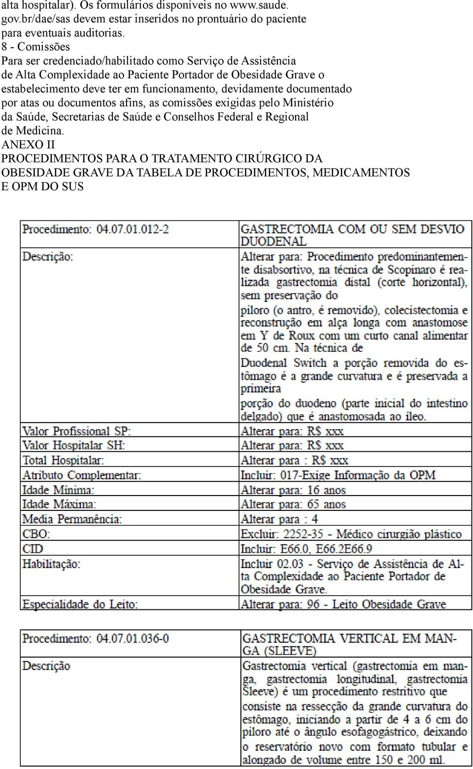 deve ter em funcionamento, devidamente documentado por atas ou documentos afins, as comissões exigidas pelo Ministério da Saúde, Secretarias de Saúde e