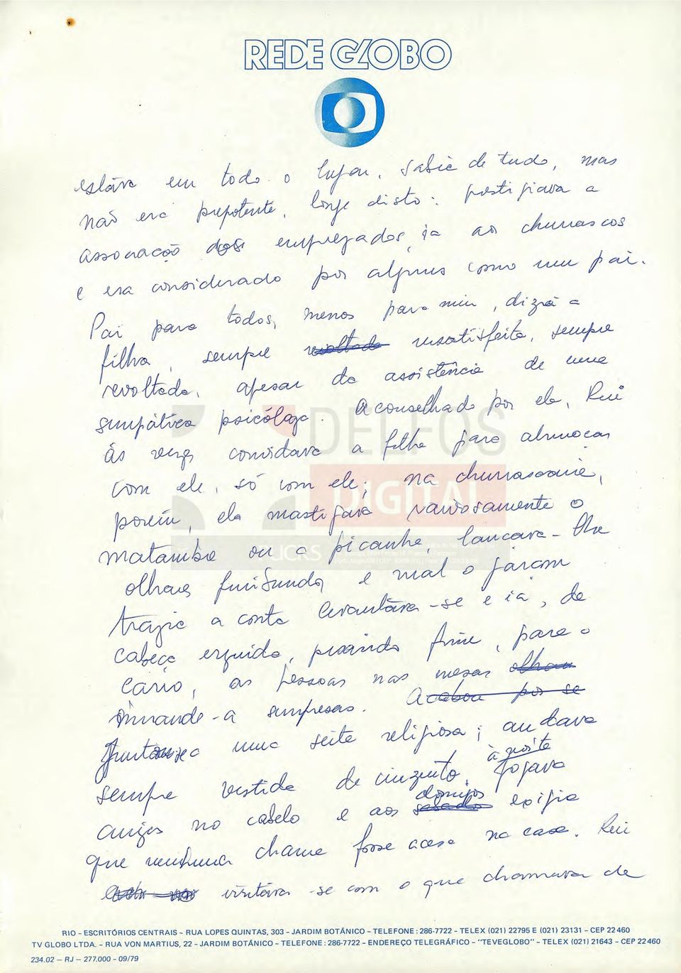 97 4"s4iv 4 ior RIO - ESCRITÓRIOS CENTRAIS - RUA LOPES QUINTAS, 303- JARDIM BOTÂNICO - TELEFONE: 286-7722 -