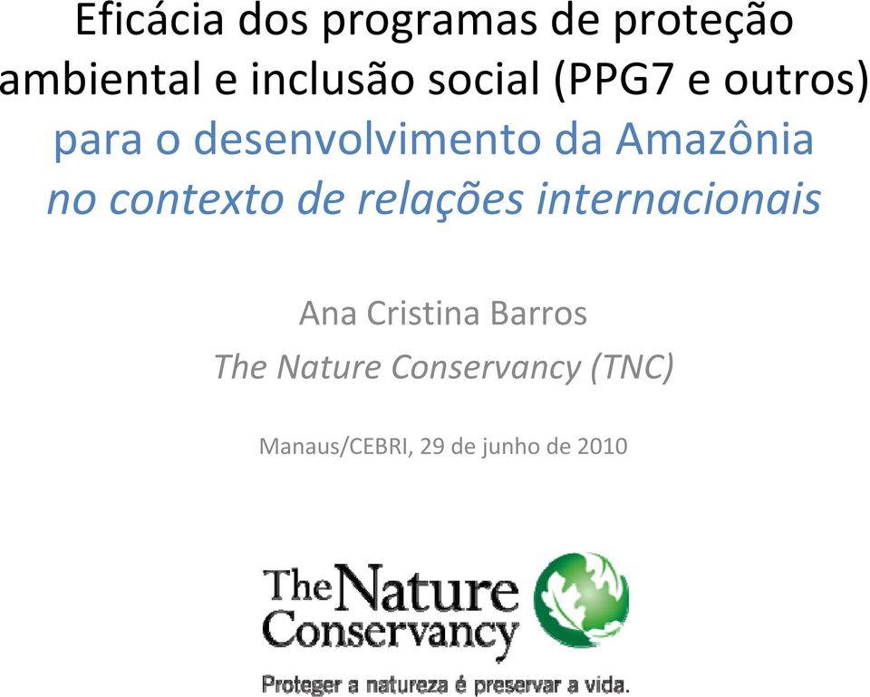 no contexto de relações internacionais Ana Cristina Barros