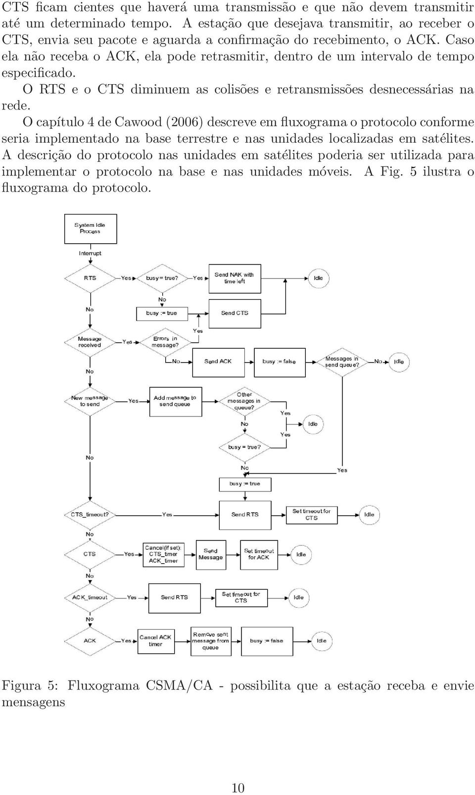 Caso ela não receba o ACK, ela pode retrasmitir, dentro de um intervalo de tempo especificado. O RTS e o CTS diminuem as colisões e retransmissões desnecessárias na rede.