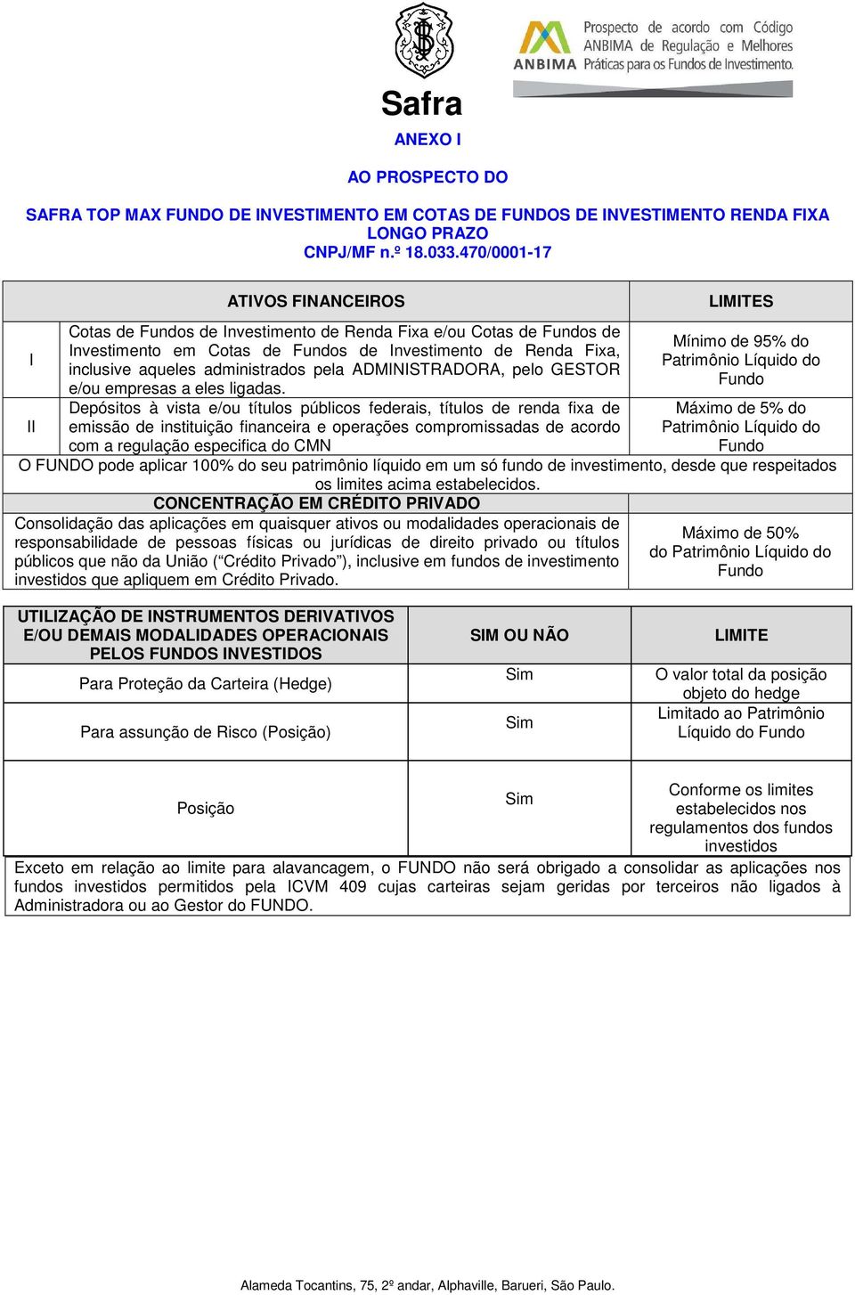 administrados pela ADMINISTRADORA, pelo GESTOR e/ou empresas a eles ligadas.