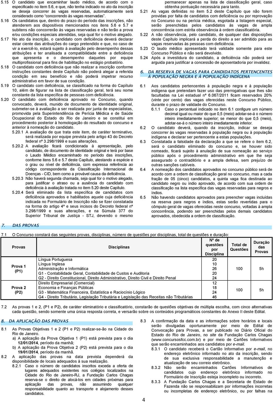 16 Os candidatos que, dentro do prazo do período das inscrições, não atenderem aos dispositivos mencionados nos itens 5.6 e 5.