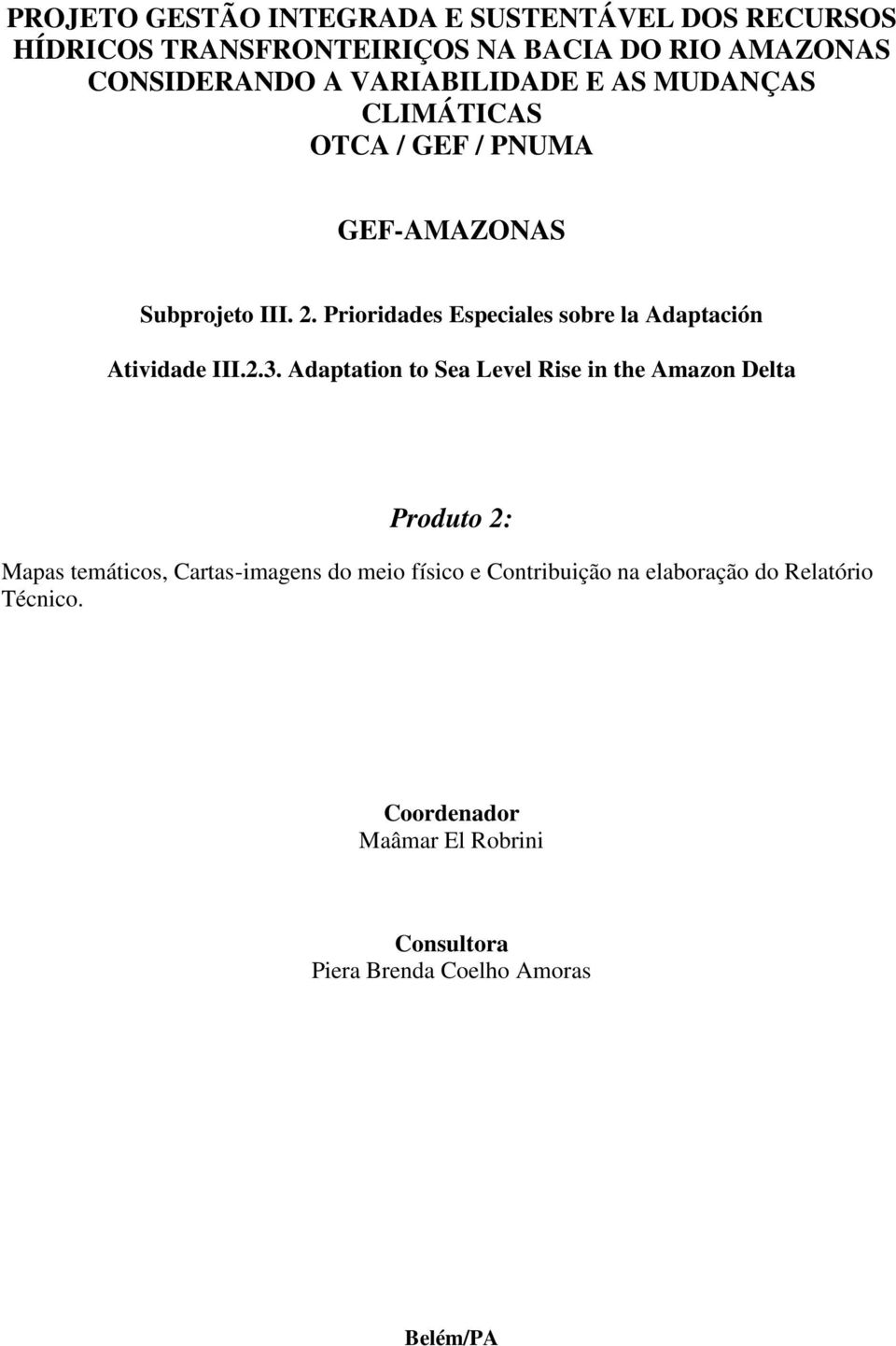 Prioridades Especiales sobre la Adaptación Atividade III.2.3.