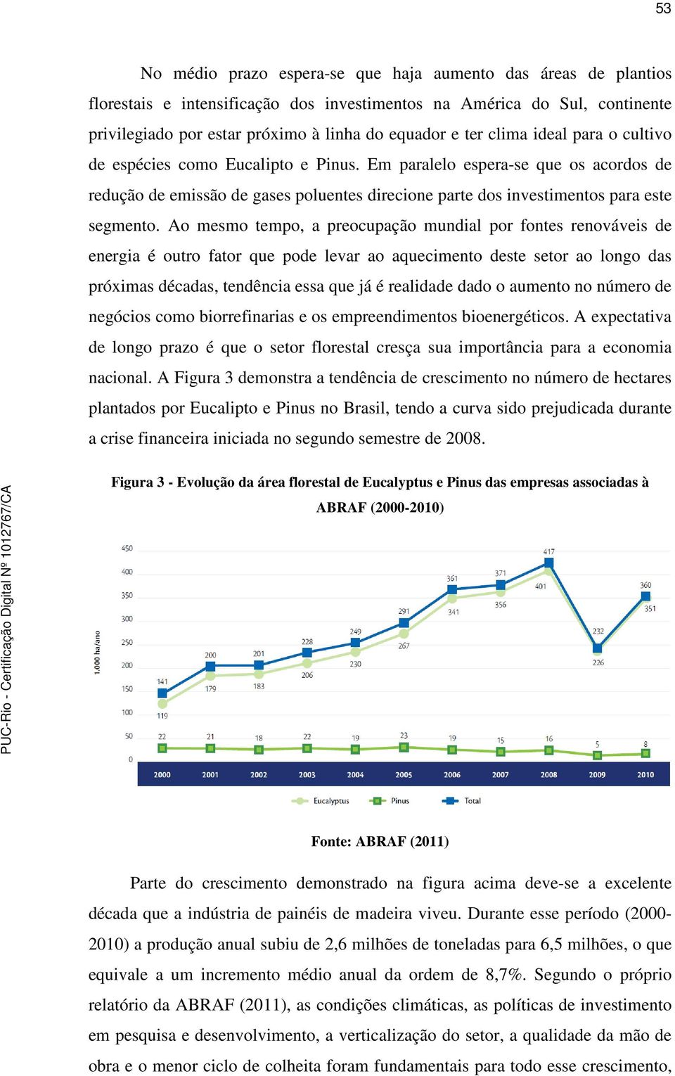 Ao mesmo tempo, a preocupação mundial por fontes renováveis de energia é outro fator que pode levar ao aquecimento deste setor ao longo das próximas décadas, tendência essa que já é realidade dado o