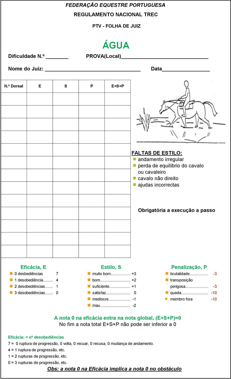 Obrigatória a execução a passo 0 desbediências 7 muito bom...+3 brutalidade... -3 suficiente... +1 perigosa.