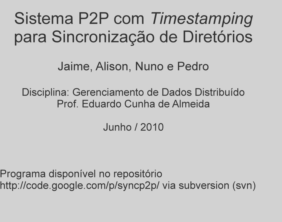 Distribuído Prof.