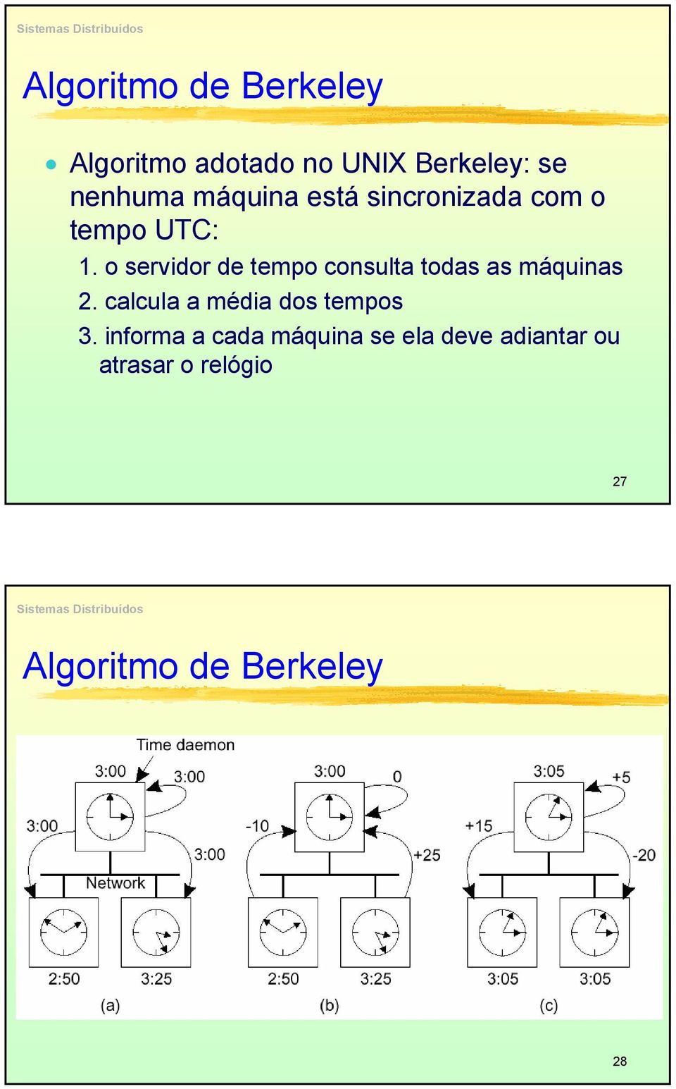 o servidor de tempo consulta todas as máquinas 2.