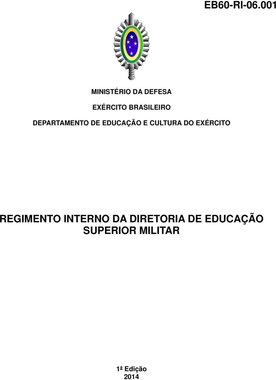 EXÉRCITO REGIMENTO INTERNO DA DIRETORIA