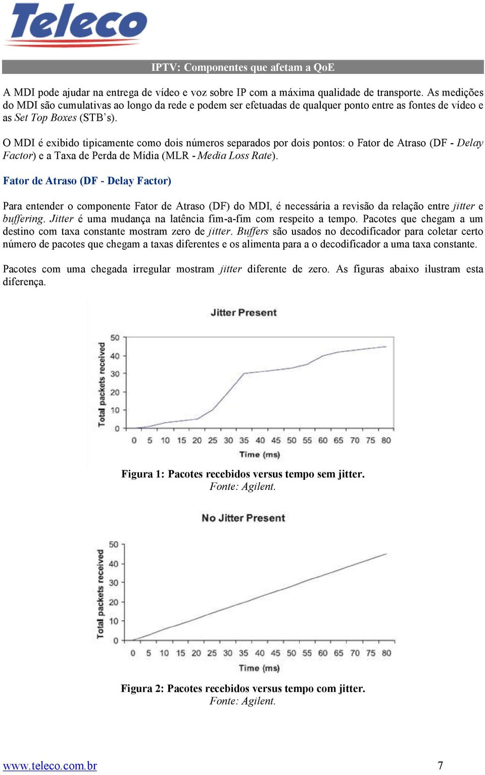 O MDI é exibido tipicamente como dois números separados por dois pontos: o Fator de Atraso (DF - Delay Factor) e a Taxa de Perda de Mídia (MLR - Media Loss Rate).