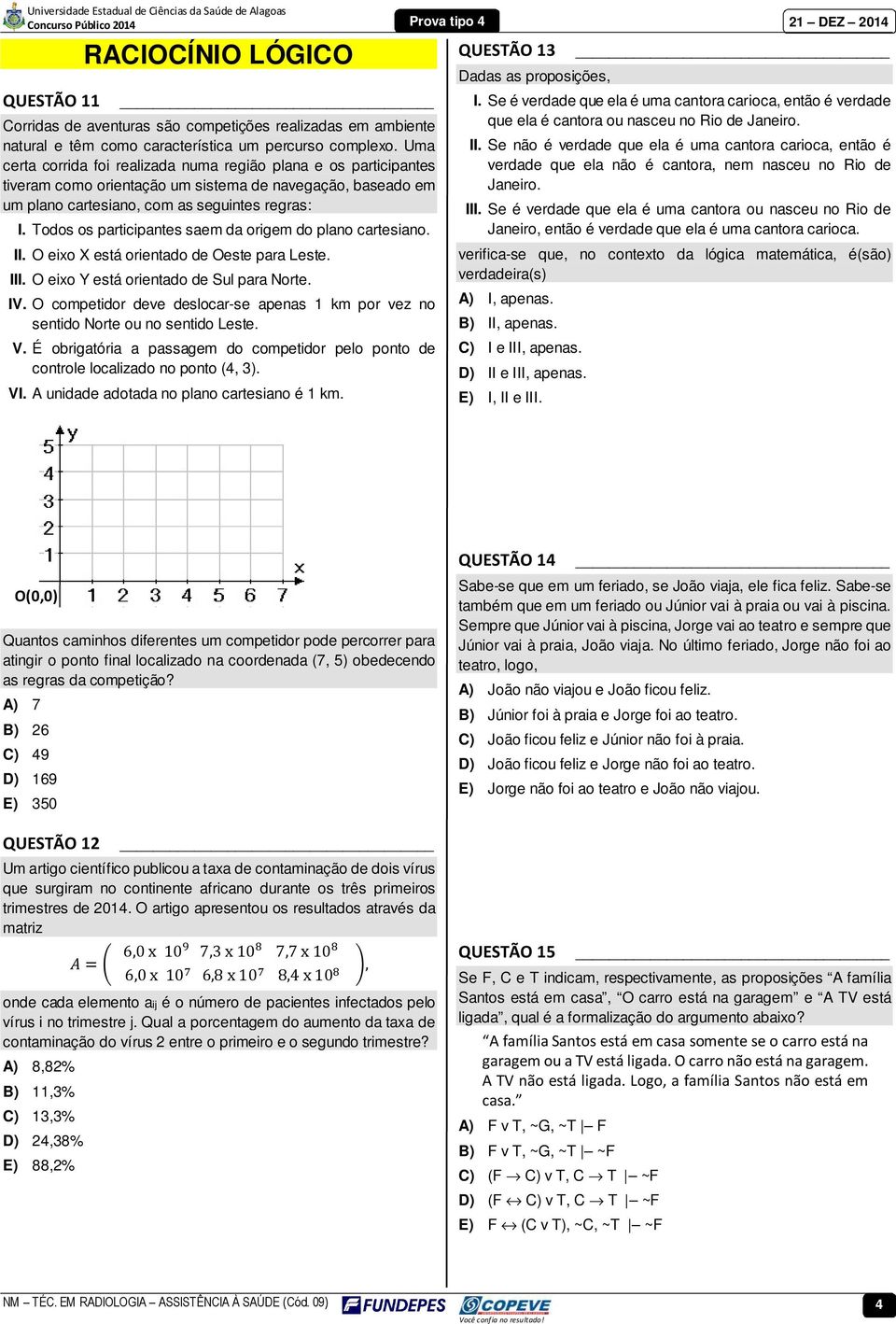 Todos os participantes saem da origem do plano cartesiano. II. O eixo X está orientado de Oeste para Leste. III. O eixo Y está orientado de Sul para Norte. IV.