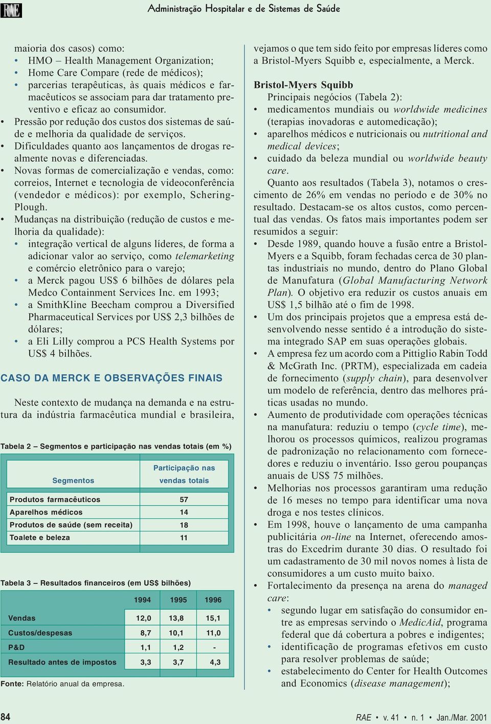 Dificuldades quanto aos lançamentos de drogas realmente novas e diferenciadas.