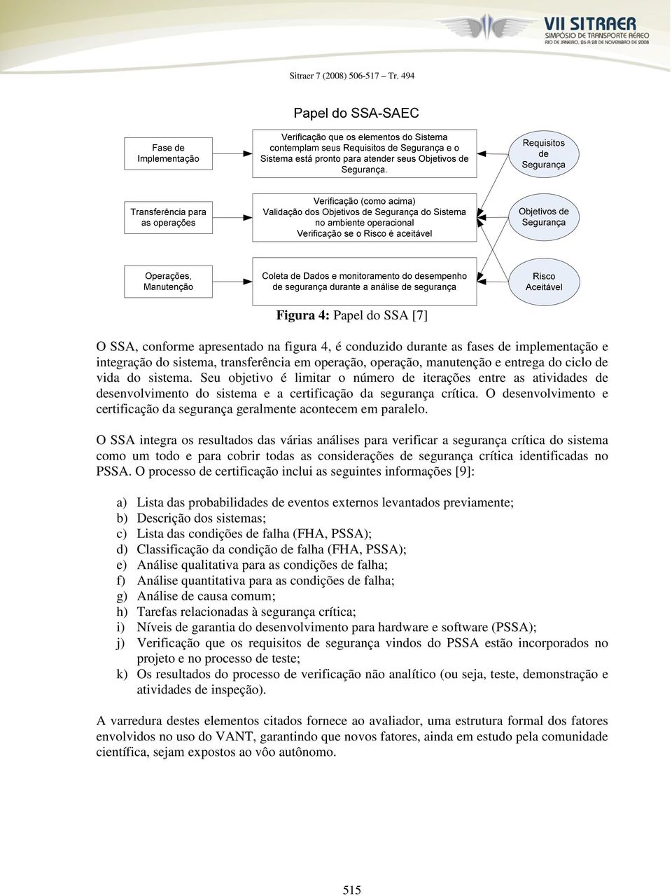 O desenvolvimento e certificação da segurança geralmente acontecem em paralelo.