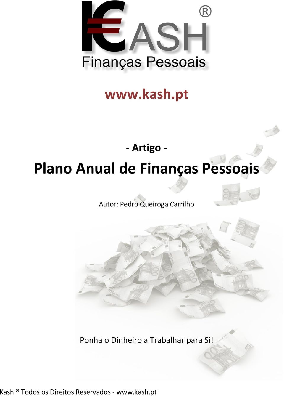 Finanças Pessoais Autor: Pedro