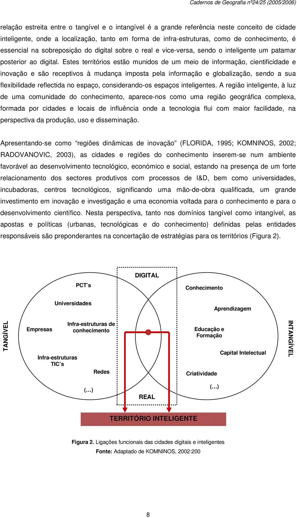 Estes territórios estão munidos de um meio de informação, cientificidade e inovação e são receptivos à mudança imposta pela informação e globalização, sendo a sua flexibilidade reflectida no espaço,