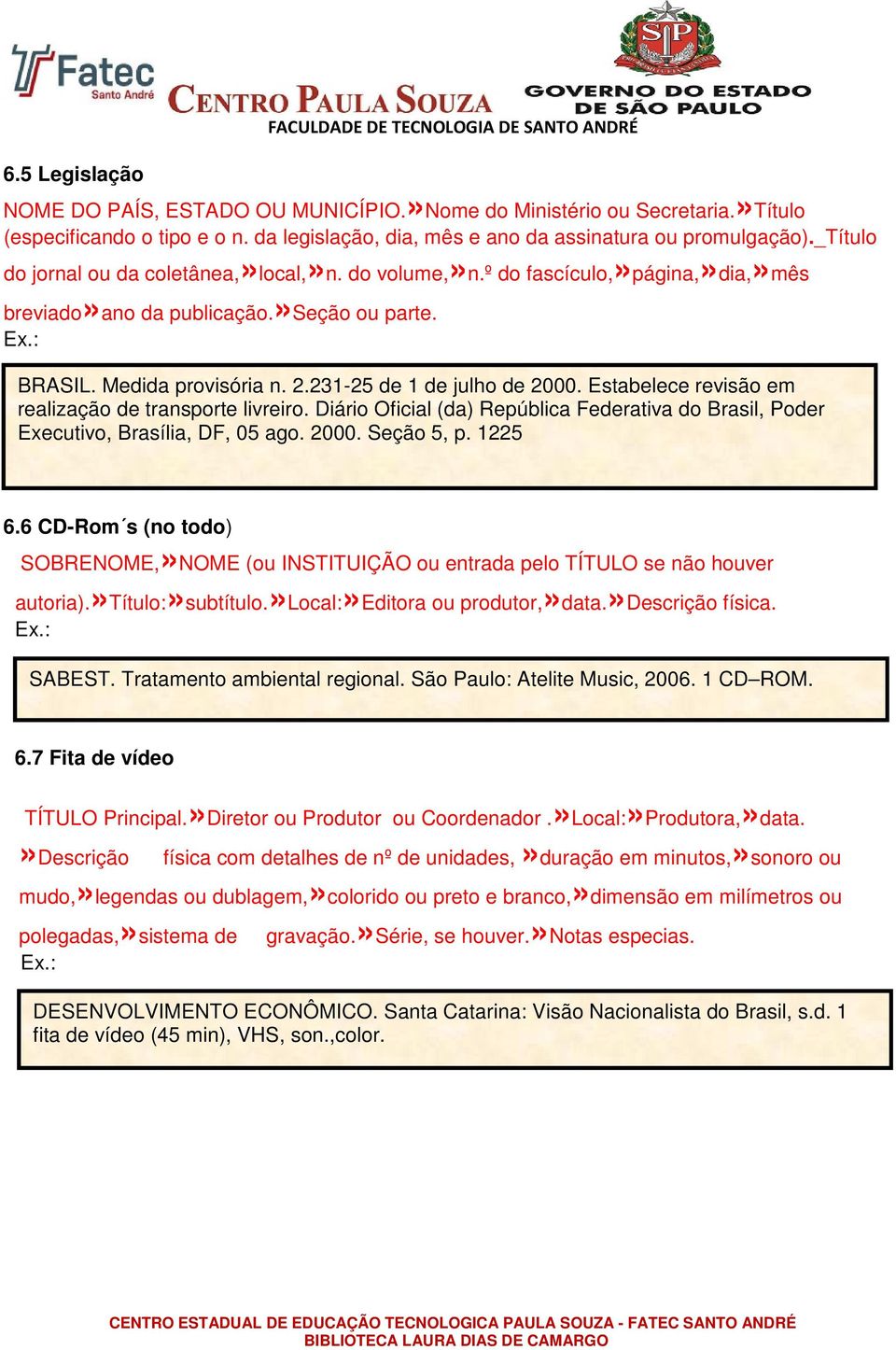 BRASIL. Medida provisória n. 2.231-25 de 1 de julho de 2000. Estabelece revisão em realização de transporte livreiro.