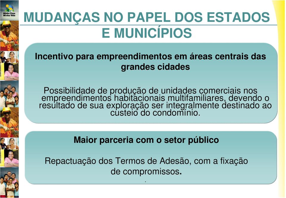 multifamiliares, devendo o resultado de sua exploração ser integralmente destinado ao custeio do