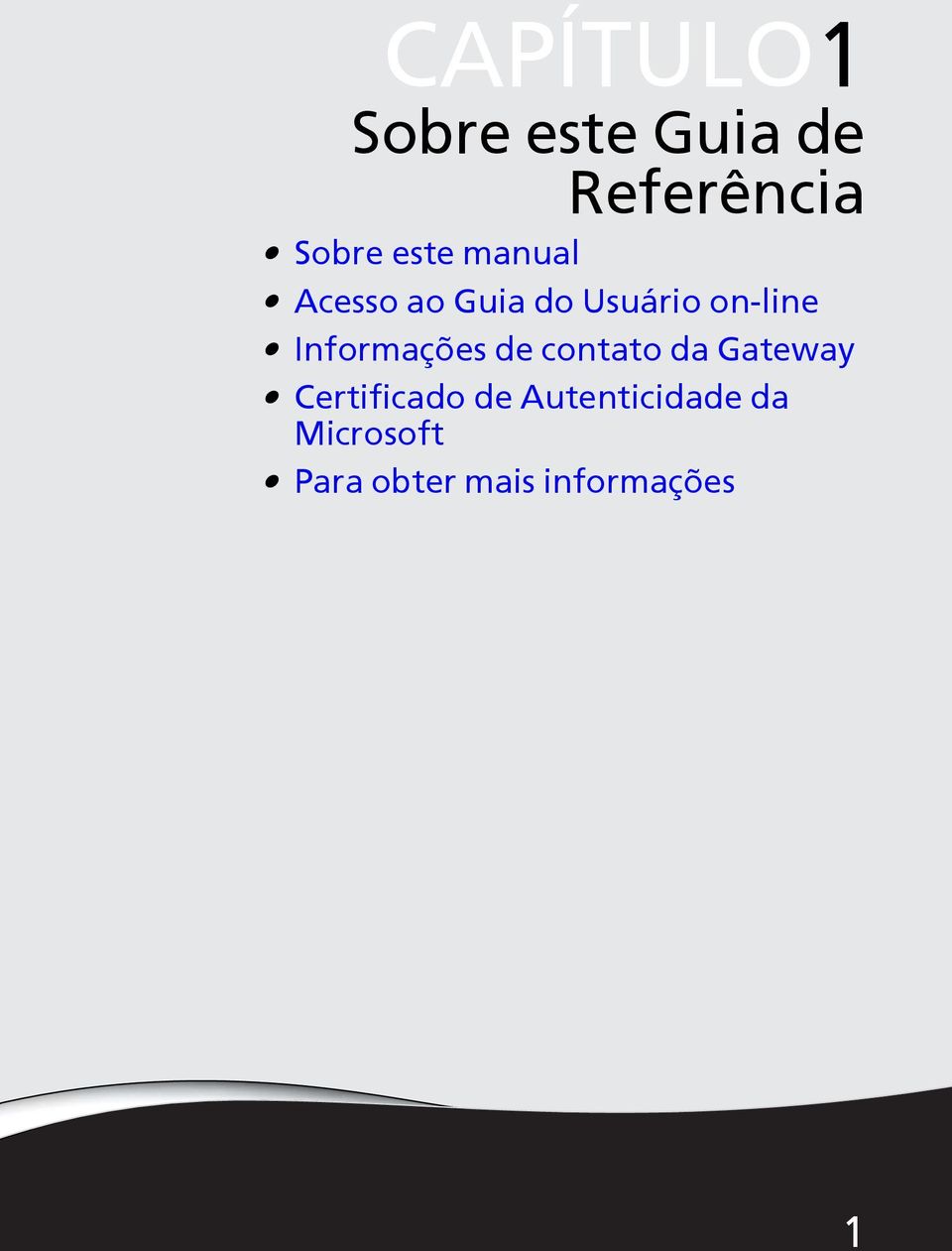 Informações de contato da Gateway Certificado de